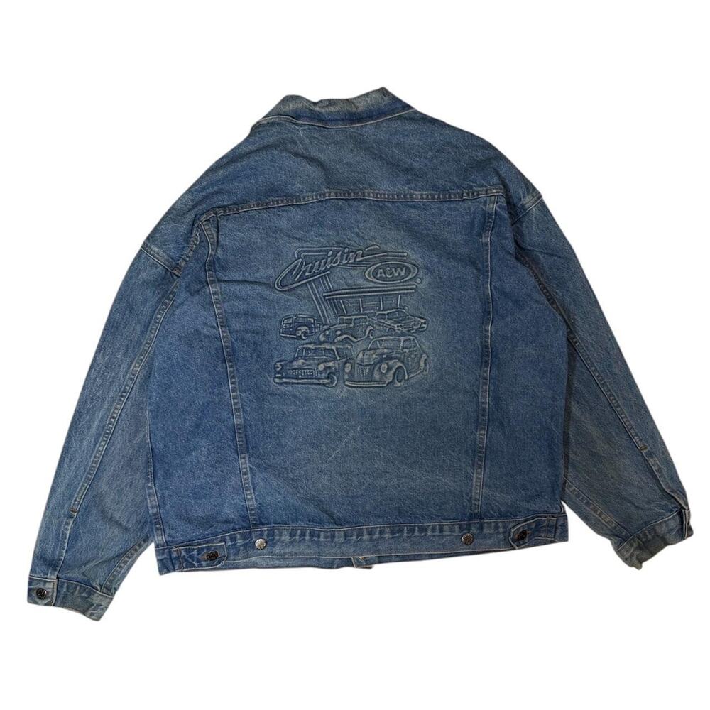Vintage blue denim jacket with‎